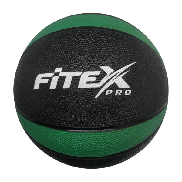 Медбол 4 кг, черный с зеленым FTX-1212-4kg